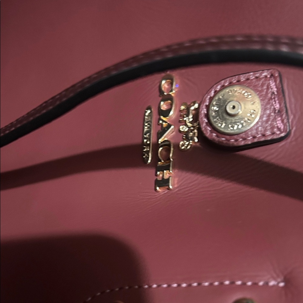 Coach Shimmering Burgundy Tote NWOT - Picture 4 of 6